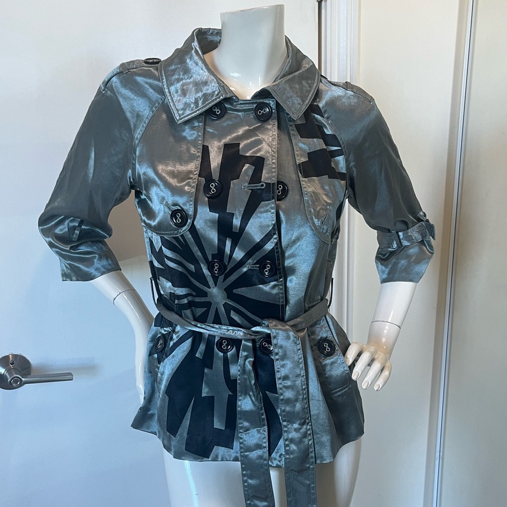 Satin Khaki Jacket Size S
